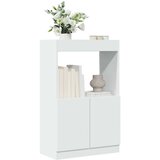 vidaXL Visoka omara bela 63x33x100 cm inženirski les | Shoptok.si