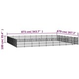  Zunanji pasji boks jeklo 59,28 m², (20759820) | Shoptok.si