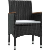  9-dijelni vrtni blagovaonski set s jastucima crni | shoptok.hr