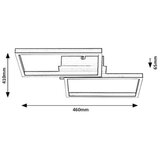 Rabalux led plafonjera ludano rgb dimabilna crna | ePonuda.com