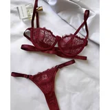 Ženski sexy komplet veša Ruby, Bordo