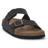 Birkenstock Natikači ARIZONA VELVET GRAY BIRKIBUC CALZ S Siva Cene