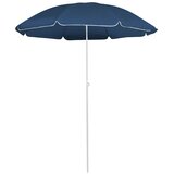  Vrtni suncobran s čeličnim stupom 180 cm plavi | Shoptok.si