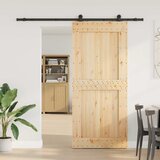  Klizna vrata NARVIK Prirodna i crna 100 x 210 cm (213,5 cm) Cijene