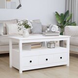 vidaXL Stolić za kavu bijeli 102 x 49 x 55 cm od masivne borovine Cijene