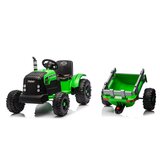 Lean Toys Akumulatorski traktor s prikolico svetlo zelena 24 V | Shoptok.si