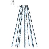  Mrežasta svjetla za božićno drvce 250 LED žarulja plava 250 cm | shoptok.hr