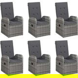  7-dijelni vrtni blagovaonski set sivi | shoptok.hr