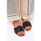 Boto Flat Women's Slippers With Intertwining Straps Black Selaenor | shoptok.hr
