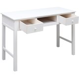  Radni stol bijeli 108 x 45 x 76 cm od masivnog drva paulovnije | Eponuda.ba