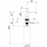 Alveus del za pomivalno korito dozirnik detergenta 0.32L sat - callas | Shoptok.si