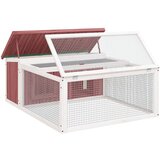  Kavez za zečeve boja kave 117,5x97x47,5 cm od masivne borovine | Eponuda.ba