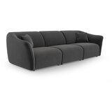 Cosmopolitan Design Temno siva žametna sedežna garnitura 292 cm Tokyo – | Shoptok.si