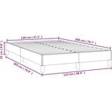 Okvir kreveta bez madraca smeđesivi 120 x 200 cm od tkanine | shoptok.hr