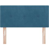  Vzglavje s gumbi, temno modro, 100 cm, žamet, (22008457) | Shoptok.si