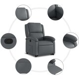 vidaXL Naslonjač na podizanje od umjetne kože siva | shoptok.hr