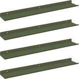  Polica na zidu Zidne 4 pcs Maslinasto zelena 60 x 9 x 2 5 cm - Maslinovo zelena 60 x 9 cm 4 | shoptok.hr