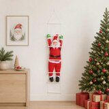  Viseći Djed Božićnjak na ljestvama Crvena 30 x 15 x 170 cm | shoptok.hr
