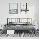  Metalni okvir za krevet s uzglavljem crni 183x213 cm | Eponuda.com