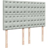  Otomanski krevet s madracima svijetlosivi 140x190 cm baršunasti | shoptok.hr