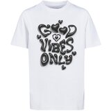 Mister Tee Children's T-shirt Good Vibes Only Heart white Cene