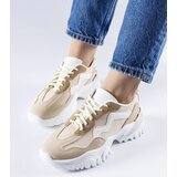 Gemre Beige sneakers on a chunky sole Gironic | Shoptok.si