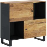 vidaXL Komoda z 2 vrati 80x33x75 cm trden mangov les | Shoptok.si