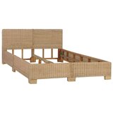 Maison Chic Ročno tkan Posteljni okvir - Dvoposteljna postelja - Zakonska postelja iz pravega ratana 140x200 cm, (21695009) | Shoptok.si