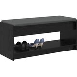  Klupa za hodnik s jastukom Crni Hrast 103 x 38 x 45 cm | shoptok.hr