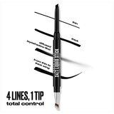 Urban Decay 24/7 Liquid Stick vodoodporni svinčnik za oči z visoko pigmentacijo s čopičem odtenek Melted Onyx 15 g | Shoptok.si