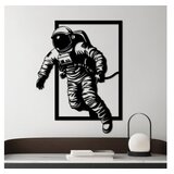 WALLXPERT dekorativni metalni zidni pribor out space 3 d crna boja | ePonuda.com