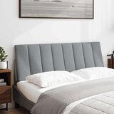 vidaXL Vzglavna stranica svetlo siva 120 cm blago | Shoptok.si
