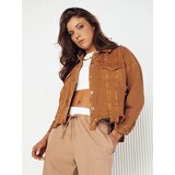 DStreet Kurtka damska jeansowa oversize MOLI kamelowa | shoptok.hr