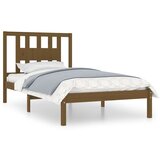 The Living Store Posteljni okvir medeno rjav iz trdne borovine 100x200 cm - Posteljni Okvir, (21525895) | Shoptok.si