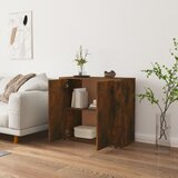  Komoda boja dimljenog hrasta 80x33x70 cm od konstruiranog drva | shoptok.hr