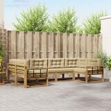  Set vanjskih sofa 6 kom. Bijela i bež 325 x 168,5 x 73 cm | shoptok.hr