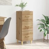 vidaXL Strani šal artisan hrast 34.5 x 34 x 90 cm Konstruiran les | Shoptok.si