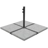  Postolje za suncobran granitno 25 kg četvrtasto sivo | shoptok.hr