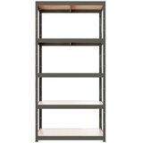  Regal za teški teret 179X75X35 cm, ukupna nosivost 750kg, 5 polica, RAL 7024 | shoptok.hr