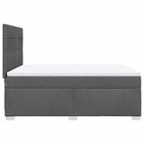  Krevet s oprugama i madracem tamnosivi 140x190 cm od tkanine | shoptok.hr