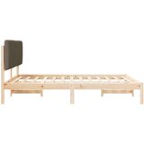  Posteljni okvir z oblazinjenim vzglavjem Taupe 150 x 200 cm, (5000101621) | Shoptok.si