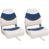 vidaXL Sklopiva sjedala za brod 2 kom s visokim naslonom 44x38x55 cm | shoptok.hr