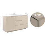 MID.YOU ŠIROKA KOMODA, peščene barve | Shoptok.si