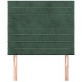  Posteljno vzglavje 2 kosa temno zeleno 80x5x78/88 cm žamet, (20935969) | Shoptok.si