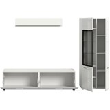 Livetastic Dnevni Regal Ice, Bela Visok Sijaj, 3-Delni | Shoptok.si