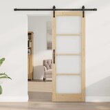  Klizna vrata ORKDAL Prirodna i crna 73,5 x 198,5 cm | shoptok.hr