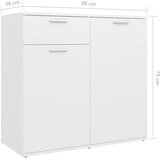  Komoda bijela 160 x 36 x 75 cm od konstruiranog drva | shoptok.hr