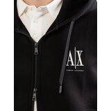 Armani Exchange Gornji dio trenirke crna / bijela | shoptok.hr