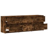 vidaXL TV ormarić s LED svjetlima boja hrasta 140x34x50 cm drveni | shoptok.hr