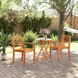  Sklopivi vrtni stol Ø60x75 cm od masivnog bagremovog drva | shoptok.hr